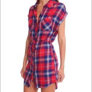 NWT | Rails | Brooke Plaid Mini Shirt Dress